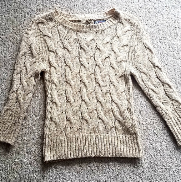 Sweaters - Cream & Gold Sweater